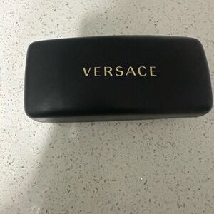 Versace Black Case with Gold Logo